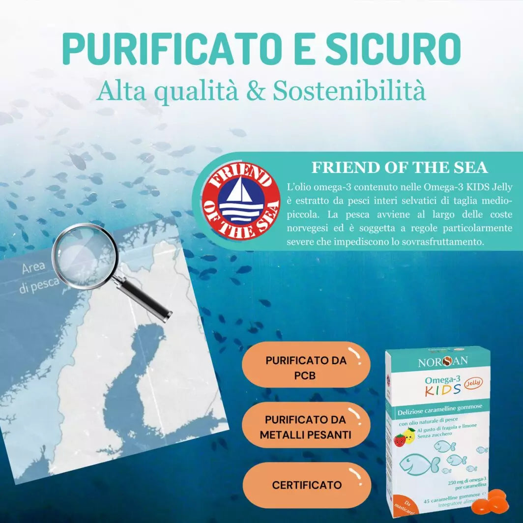 OMEGA 3 KIDS JELLY | NORSAN
