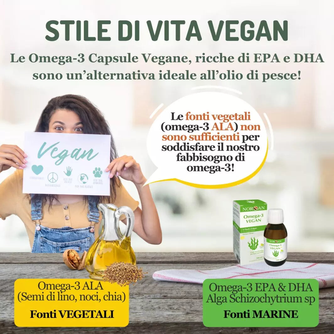 OMEGA 3 VEGANO OLIO DA ALGA | NORSAN