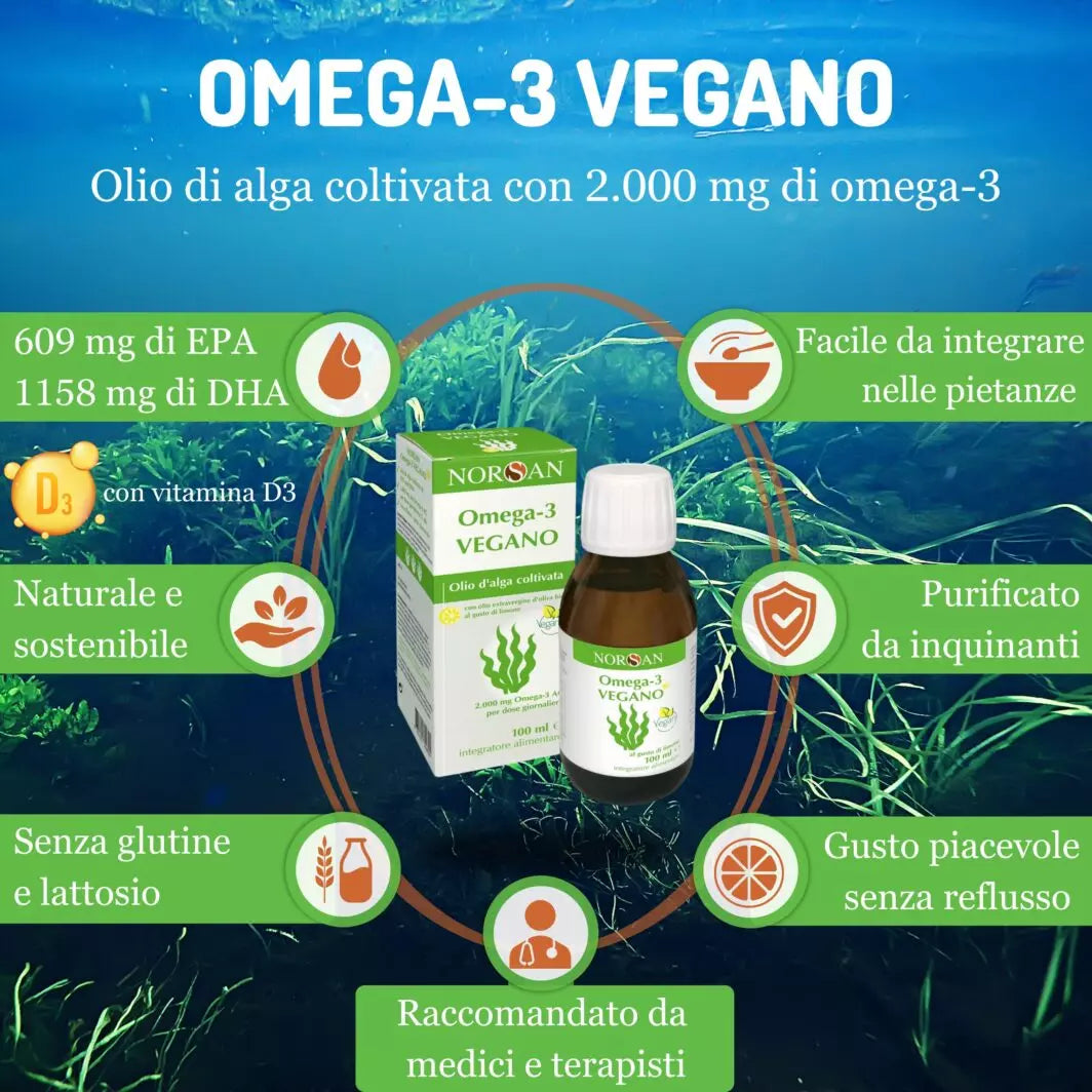 OMEGA 3 VEGANO OLIO DA ALGA | NORSAN