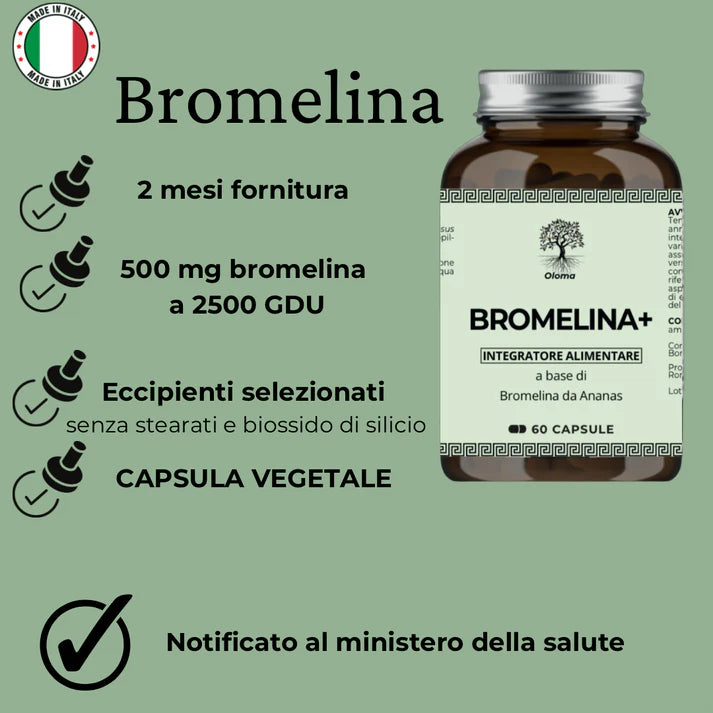 BROMELINA + | OLOMA NUTRITION