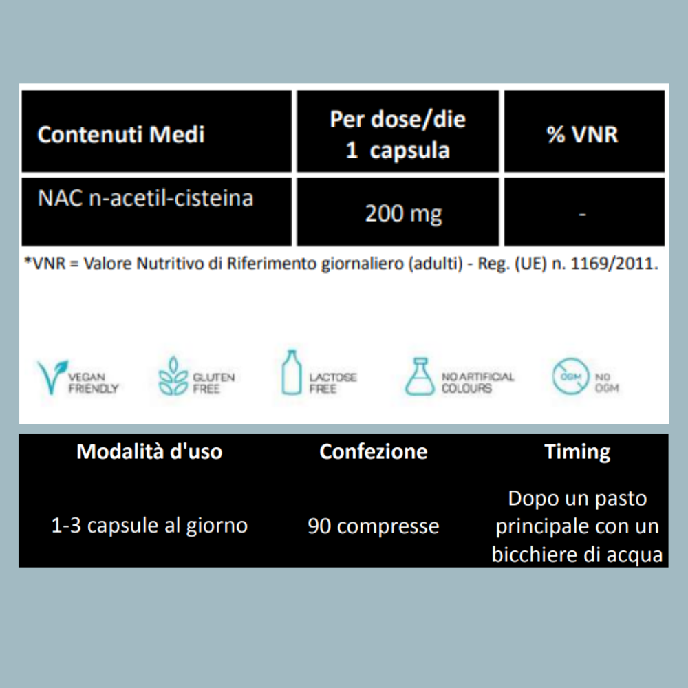 NAC + (N-ACETIL-CISTEINA BIOPOTENZIATA M.I.T.) | DIAMOND