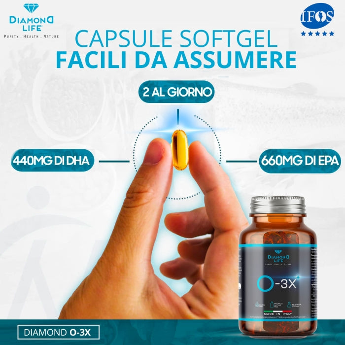 O-3X (OMEGA 3 ALASKA BIO-POTENZIATO M.I.T.) | DIAMOND